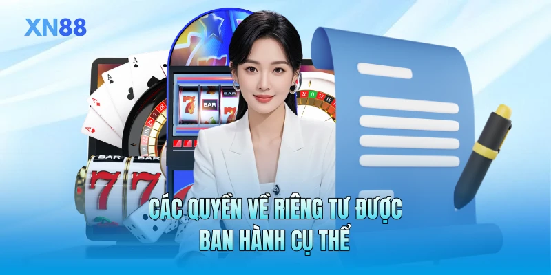 Các quyền về riêng tư được ban hành cụ thể Các quyền về riêng tư được ban hành cụ thể