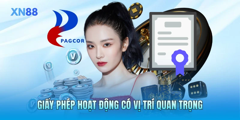 Giấy phép hoạt động có vị trí quan trọng Giấy phép hoạt động có vị trí quan trọng